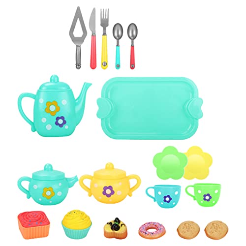 minkissy 1 Satz Tee Set für Realistisches Teekannen und Tassen Set Kreative Rollenspiele für Jungen und Mädchen Fördert die Gehirnentwicklung und Sicheres von minkissy