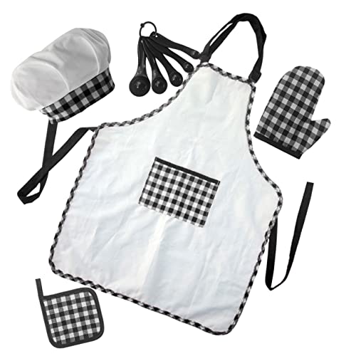 minkissy 1 Satz Teiliges Kochset mit Schürze und Kochmütze Verstellbare Schürze für Kreative Küchenabenteuer für Jungen und Mädchen und Langlebig minkissy 1 Satz Teiliges Kochset mit Schürze und Kochmütze Verstellbare Schürze für Kreative Küchenabenteuer für Jungen und Mädchen und Langlebig von minkissy