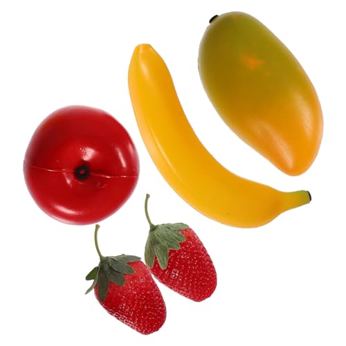 minkissy 1 Satz Teiliges Musikalische Obst Maracas für Kleinkinder Frühpädagogische Percussion Instrumente Fördert Hand Augen Koordination Leicht und Handlich für von minkissy