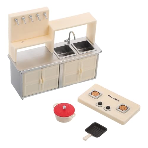 minkissy 1 Satz Teiliges mit Kochfeld Gasherd Bratpfanne und Pfanne für Puppenhäuser Spielküchenzubehör für Sicher und Kompakt minkissy 1 Satz Teiliges mit Kochfeld Gasherd Bratpfanne und Pfanne für Puppenhäuser Spielküchenzubehör für Sicher und Kompakt von minkissy