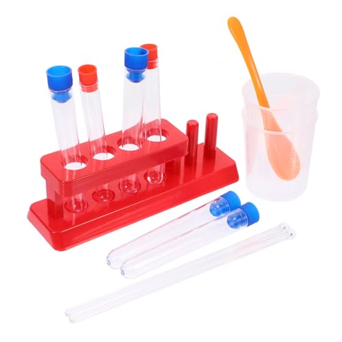 minkissy 1 Satz Test Tubes mit Rack Labor Zubehör für Reagenzgläser Messbecher Rührstäbe für Wissenschaftliche Experimente und Stem Bildung minkissy 1 Satz Test Tubes mit Rack Labor Zubehör für Reagenzgläser Messbecher Rührstäbe für Wissenschaftliche Experimente und Stem Bildung von minkissy