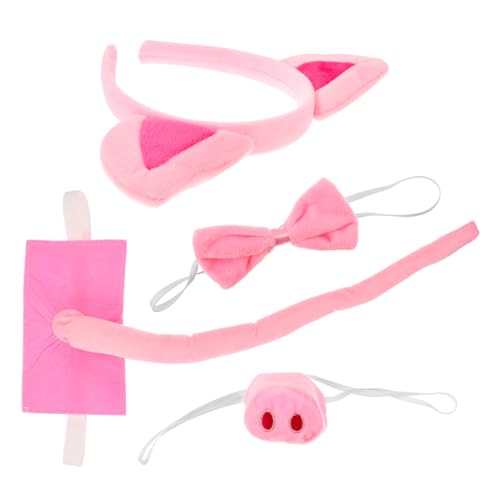 minkissy 1 Satz Tierkostüm für Schweine Stirnband Bogen Kinderkostüm Cosplay -Accessoire Schwein Kostümzubehör Schwanzprop Cosplay-Kostüm für Plüsch Rosa minkissy 1 Satz Tierkostüm für Schweine Stirnband Bogen Kinderkostüm Cosplay -Accessoire Schwein Kostümzubehör Schwanzprop Cosplay-Kostüm für Plüsch Rosa von minkissy