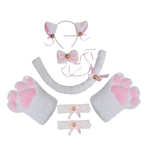 minkissy 1 Satz Tierkostümset mit Katzenohren Handschuhen und Armband Teiliges Set für Partys Karneval und Cosplay Kreative und Lustige Kostümaccessoires für Damen minkissy 1 Satz Tierkostümset mit Katzenohren Handschuhen und Armband Teiliges Set für Partys Karneval und Cosplay Kreative und Lustige Kostümaccessoires für Damen von minkissy