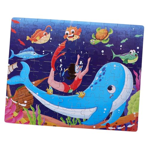 minkissy 1 Satz Unterwasser Puzzle für Ab Jahren Teile Papier Puzzle für Vorschulkinder Lernspielzeug Kreativität und Motorik von minkissy