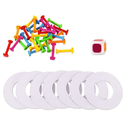 minkissy Balance Block Spielzeug für Kinder Praktische Kunststoff Bausteine Lernspielzeug für Eltern Kind Interaktion Fördert Koordination und Farbverständnis von minkissy