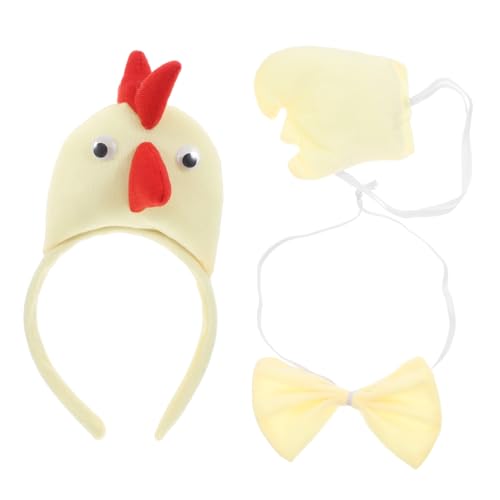 minkissy 1 Set Dreidimensionales Huhn Dreiteiliges Set Tierschwanz Hahn Partyzubehör Kinderstirnbänder Halloween Zubehör Hühnerstirnband Kostüm Osterstirnband Baumwolle Gelb minkissy 1 Set Dreidimensionales Huhn Dreiteiliges Set Tierschwanz Hahn Partyzubehör Kinderstirnbänder Halloween Zubehör Hühnerstirnband Kostüm Osterstirnband Baumwolle Gelb von minkissy