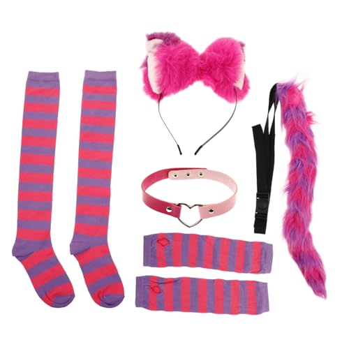 minkissy 1 Set Katzenohren Stirnband Kleid Kinderschwanz Weiches Kostüm Tag Party Weibliches Haarband Festival Choker Dekoratives Halsband Katzenohren Haarband Cosplay Zubehör Cosplay minkissy 1 Set Katzenohren Stirnband Kleid Kinderschwanz Weiches Kostüm Tag Party Weibliches Haarband Festival Choker Dekoratives Halsband Katzenohren Haarband Cosplay Zubehör Cosplay von minkissy