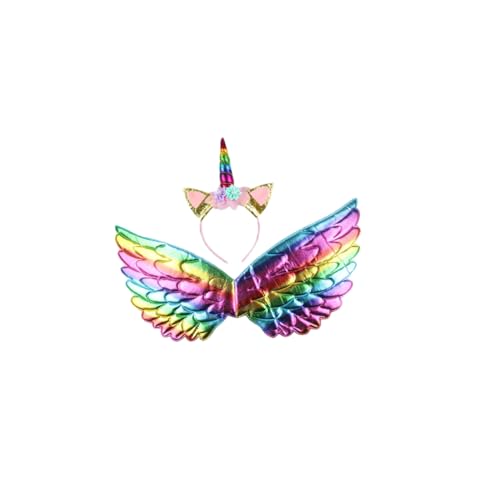 minkissy 1 Set Regenbogenflügel Set Festival Cosplay Kostüme Kinderkostüm Set Kurzkleid Cosplay Kleid Mädchen Auftrittskleid minkissy 1 Set Regenbogenflügel Set Festival Cosplay Kostüme Kinderkostüm Set Kurzkleid Cosplay Kleid Mädchen Auftrittskleid von minkissy
