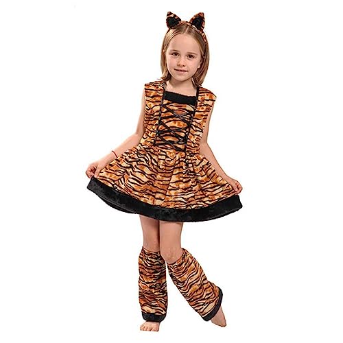 minkissy 1 Set Tigermädchen Kostüm Cosplay Zubehör Performance Kleidung Kinderkostüm Rollenspiel Kostüm Tiger Cosplay Kostüm Mädchenkostüm minkissy 1 Set Tigermädchen Kostüm Cosplay Zubehör Performance Kleidung Kinderkostüm Rollenspiel Kostüm Tiger Cosplay Kostüm Mädchenkostüm von minkissy