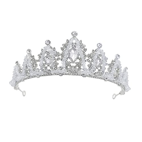 minkissy 1 Stk Kinderkrone Stirnbänder Flechten Geflochtenes Stirnband Schmuck Pferdeschwanz Hochzeit Stirnband Zubehör Krawatten Haargummis Schleier Kopfbedeckung Legierung Silver von minkissy