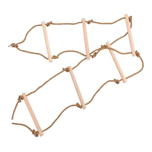 minkissy 1 Stück Holz Strickleiter für Kletterspielzeug für und Außen Stufige Kletterleiter Balance Koordination und von minkissy