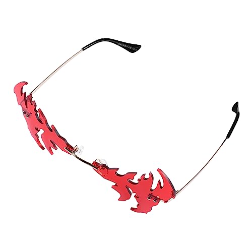 minkissy 1 Stück Lustige Brille In Sonnenbrillenform Rave Brille Für Männer Neuheit Kostüm Brille Party Lustige Brille Foto Requisite Metall Rot minkissy 1 Stück Lustige Brille In Sonnenbrillenform Rave Brille Für Männer Neuheit Kostüm Brille Party Lustige Brille Foto Requisite Metall Rot von minkissy