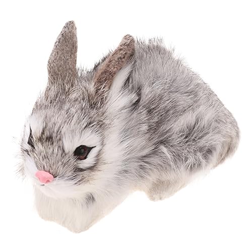 minkissy 1 Stück Mini Plüschkaninchen Lifelike Tier Deko Modell für Zuhause und Tier Themenpartys von minkissy