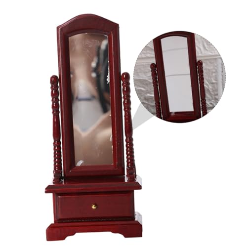 minkissy 1 Stück Miniatur Spiegel mit Schrank Vollkörpermodell für Puppenhaus Elegantes Zubehör für Schlafzimmer Langlebig und Realistisch für DIY Projekte und Modellbau minkissy 1 Stück Miniatur Spiegel mit Schrank Vollkörpermodell für Puppenhaus Elegantes Zubehör für Schlafzimmer Langlebig und Realistisch für DIY Projekte und Modellbau von minkissy