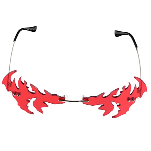 minkissy 1 Stück -lustige Gläser Rave geformt Kostümbrille farbige Gläser leuchtbrillen faschingsbrille schutzbrille getönt visier Partyzubehör Randlose Metall rot minkissy 1 Stück -lustige Gläser Rave geformt Kostümbrille farbige Gläser leuchtbrillen faschingsbrille schutzbrille getönt visier Partyzubehör Randlose Metall rot von minkissy