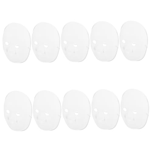 minkissy 10 Blanko Gesichtsmaske DIY Malmaske für Kreatives Bastelset Kreativität und Rollenspielfähigkeiten von minkissy