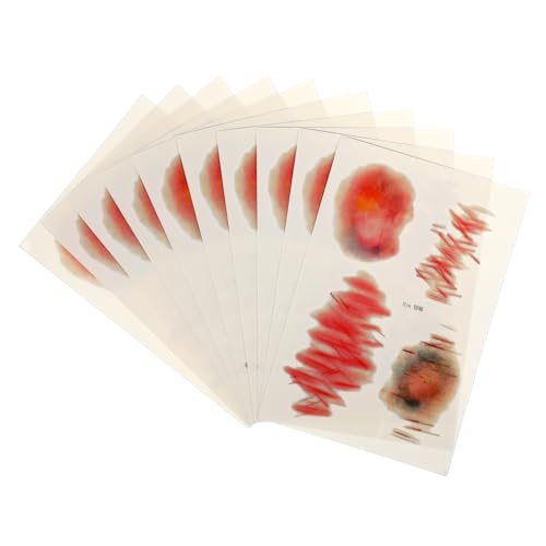 minkissy 10 Blatt Realistische Fake Wunden Tattoo Sticker Hautfreundliche PVC Narben Aufkleber Kleine Temporäre Face Scar und Bruise Scar Tattoos für Halloween Fasching Partys und minkissy 10 Blatt Realistische Fake Wunden Tattoo Sticker Hautfreundliche PVC Narben Aufkleber Kleine Temporäre Face Scar und Bruise Scar Tattoos für Halloween Fasching Partys und von minkissy