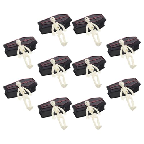 minkissy 10 Sätze Halloween Prank Requisiten Robuste Kunststoff Skeletthaltung Dekorationsbox für Halloween Feiern Multifunktionale Mini Kunststoffkiste minkissy 10 Sätze Halloween Prank Requisiten Robuste Kunststoff Skeletthaltung Dekorationsbox für Halloween Feiern Multifunktionale Mini Kunststoffkiste von minkissy