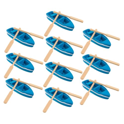 minkissy 10 Satz Kleine Fischboot Figuren für Mikro Landschaftsdekoration Vielseitige DIY Accessoires für Maritimen Stil Ihrem Zuhause von minkissy