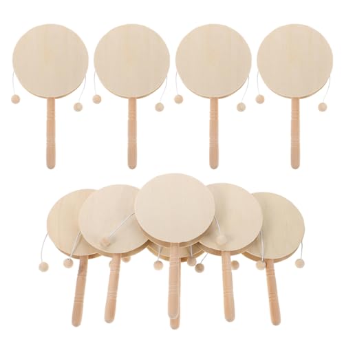 minkissy 10 Stück DIY Handtrommel für Kreative Bastelprojekte Pädagogisches für Kleinkinder Leicht und Sicher aus Naturholz minkissy 10 Stück DIY Handtrommel für Kreative Bastelprojekte Pädagogisches für Kleinkinder Leicht und Sicher aus Naturholz von minkissy