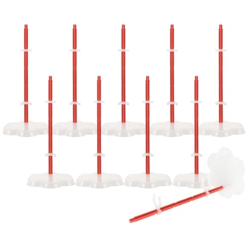 minkissy 10 Stück Doll Stand Holder Teiliges Verstellbarer Puppenständer für Stabilen Halt Höhe Durchmesser für Puppenausstellungen und Schaufensterdekoration von minkissy