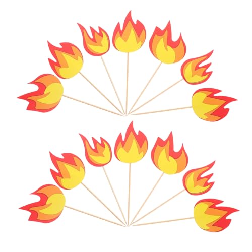 minkissy 10 Stück Feuerwehr Cake Toppers für Geburtstagstorten Thematische Feuerwehr Party Deko Kindgerechte Feuerwehrauto Kuchenstecker für Festliche Feiern von minkissy