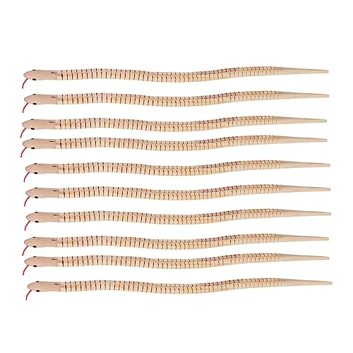 minkissy 10 Stück Holzschlangen Flexible Biegsame Holzschlangen für Kinderpartys Halloween Dekorationen und Scherzartikel Realistisch aus Holz Gefertigt minkissy 10 Stück Holzschlangen Flexible Biegsame Holzschlangen für Kinderpartys Halloween Dekorationen und Scherzartikel Realistisch aus Holz Gefertigt von minkissy