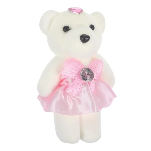 minkissy 10 Stück Kleine Plüschbären Weiche Kuscheltier Vielseitige Dekoration für Hochzeitsstrauß Auto Geburtstag Geschenkbox und Wohnraumgestaltung von minkissy