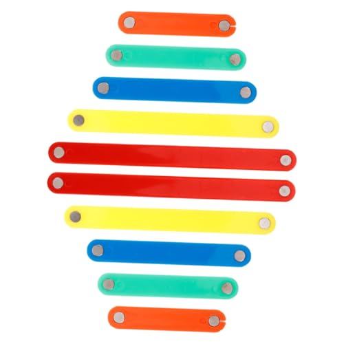 minkissy 10 Stück Magnetische Montessori Lernspielzeug Teiliges Bausteine Verschiedene Längen Bunte Magnetische Stäbe Fördern Mathematisches Hand Auge Koordination Für Familienaktivitäten von minkissy