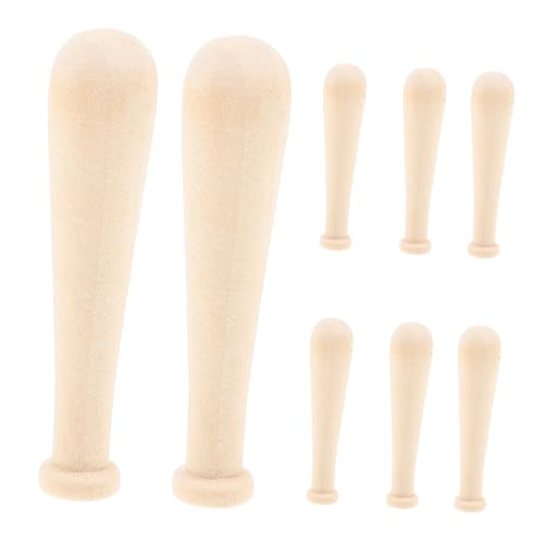 minkissy 10 Stück Mini Holz Baseballschläger Unlackierte Mini Baseballschläger für DIY Bastelprojekte Malen und Sport Partybedarf Natürliche Holzmaterialien Leicht und Kompakt minkissy 10 Stück Mini Holz Baseballschläger Unlackierte Mini Baseballschläger für DIY Bastelprojekte Malen und Sport Partybedarf Natürliche Holzmaterialien Leicht und Kompakt von minkissy