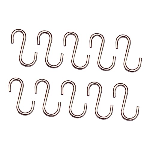 minkissy 10 Stück Mini S Haken für Puppenzubehör zum Organisieren von Puppenmöbeln und Silberfarbene Haken für Puppenhäuser und Kreative Bastelprojekte von minkissy