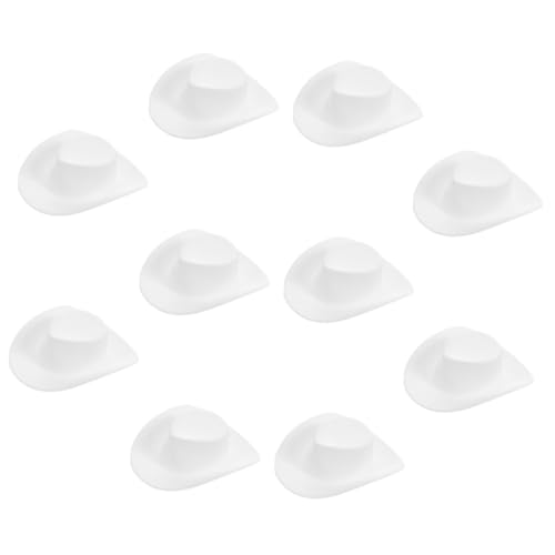 minkissy 10 Stück Mini Weiße Cowboyhüte aus Stabilem Kunststoff Zierliche Miniaturhüte für Puppen Dekoration DIY Bastelprojekte Kindergeburtstag und Cosplay Leicht und Detailreich minkissy 10 Stück Mini Weiße Cowboyhüte aus Stabilem Kunststoff Zierliche Miniaturhüte für Puppen Dekoration DIY Bastelprojekte Kindergeburtstag und Cosplay Leicht und Detailreich von minkissy