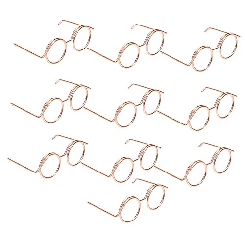 minkissy 10 Stück Miniatur Puppenbrille Teiliges aus Metallischen Rahmenlosen Gläsern für Puppen Zubehör für Kreative Kostüme und Spielzeugdekoration minkissy 10 Stück Miniatur Puppenbrille Teiliges aus Metallischen Rahmenlosen Gläsern für Puppen Zubehör für Kreative Kostüme und Spielzeugdekoration von minkissy