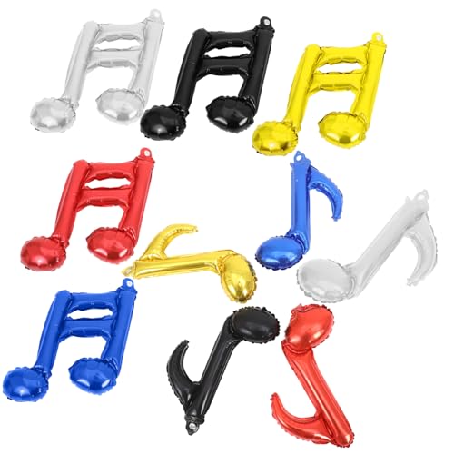 minkissy 10 Stück Musiknoten Folienballons Metallische Bunte Luftballons für Geburtstagsfeiern Hochzeiten Jubiläen und Babypartys Auffällige Dekoration mit Musik Thema minkissy 10 Stück Musiknoten Folienballons Metallische Bunte Luftballons für Geburtstagsfeiern Hochzeiten Jubiläen und Babypartys Auffällige Dekoration mit Musik Thema von minkissy