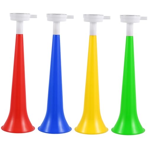 minkissy 10 Stück Plastikhornspielzeug Abschlussjubel Trompete für Sport jubeln Party bevorzugt Lärmgebläse Hersteller Toy -Trompetenparty -Gefälligkeiten Trompete Zufällige Farbe von minkissy