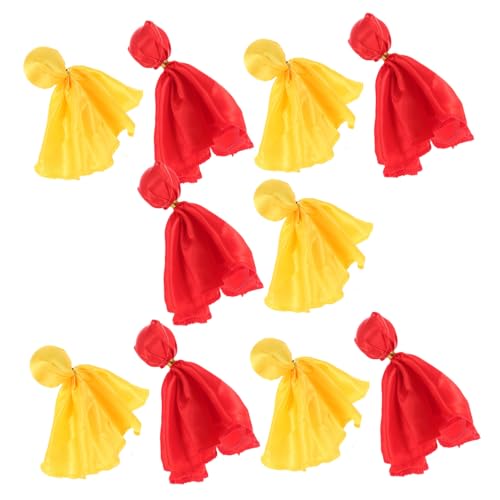 minkissy 10 Stück Rugby Schiedsrichterflaggen Wurfzubehör Fußball Straffahnen Schiedsrichter Straffahnen Gelbe Wurfflaggen Fußballflaggen Sport Wurfparty Zubehör Polyestertuch von minkissy