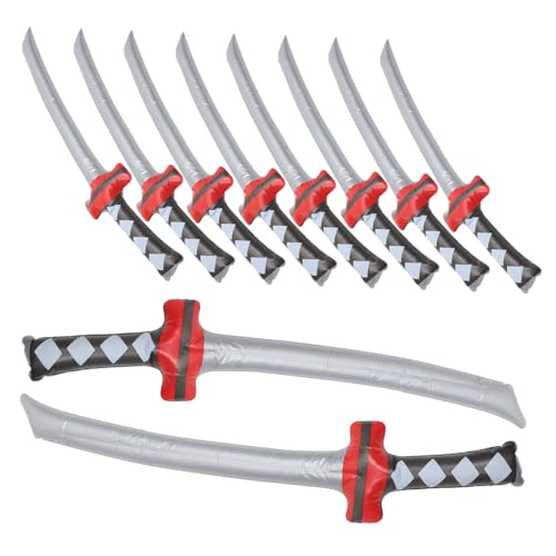 minkissy 10 Stück Teiliges Aufblasbares Piratenschwert PVC Cosplay Kostüm Zubehör für Piratenparty Rollenspiel Geburtstagsdekoration minkissy 10 Stück Teiliges Aufblasbares Piratenschwert PVC Cosplay Kostüm Zubehör für Piratenparty Rollenspiel Geburtstagsdekoration von minkissy