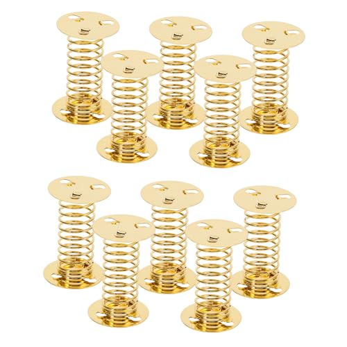 minkissy 10 Stück Teiliges DIY Federsockel Puppenbasis Selbstklebend Goldene Spiralfeder Tanzspielzeug Sanft Geformte Schneeflocken und Perlen Tonfiguren Kreatives Armaturenbrett Dekor minkissy 10 Stück Teiliges DIY Federsockel Puppenbasis Selbstklebend Goldene Spiralfeder Tanzspielzeug Sanft Geformte Schneeflocken und Perlen Tonfiguren Kreatives Armaturenbrett Dekor von minkissy