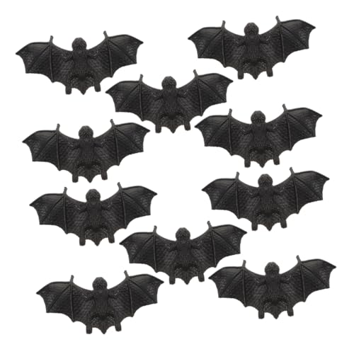 minkissy 10 Stück Teiliges Halloween Fledermäuse aus Weichem Mini Deko für Halloween und April Fools Day für Späße Partys und DIY Geisterhaus Dekorationen von minkissy