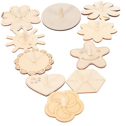 minkissy 10 Stück Teiliges Holzspielzeug zum Bemalen DIY Gyro für Robuste Holzmaterialien Vielfältige Formen Wie Herz Stern Blume Kreatives Bastelspiel für Drinnen und Draußen minkissy 10 Stück Teiliges Holzspielzeug zum Bemalen DIY Gyro für Robuste Holzmaterialien Vielfältige Formen Wie Herz Stern Blume Kreatives Bastelspiel für Drinnen und Draußen von minkissy