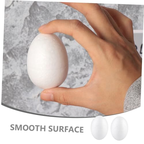 minkissy 10 Stück Teiliges Künstliche Styroporei Modelle Langlebig Bruchsicher mit Glatter Oberfläche zum Bemalen für DIY Osterdekorationen und Kreative Bastelprojekte von minkissy
