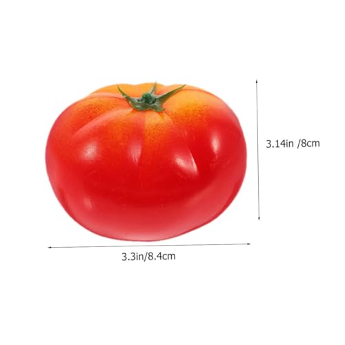minkissy 10 Stück Teiliges Künstliche Tomatenmodelle aus Widerstandsfähigem Schaumstoff Realistische Nachbildung in Gelb und Rot Vielseitige Dekoration für Küche Fotografie und von minkissy