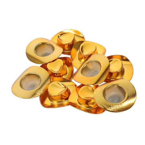 minkissy 10 Stück Teiliges Mini Cowboy Hüte Kunststoff Mini Western Hüte für Puppen DIY Basteldekoration Party Zubehör Kleine Glitzernde Cowboyhüte minkissy 10 Stück Teiliges Mini Cowboy Hüte Kunststoff Mini Western Hüte für Puppen DIY Basteldekoration Party Zubehör Kleine Glitzernde Cowboyhüte von minkissy