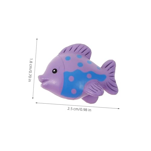 minkissy 10 Stück Teiliges Mini Fische aus Kunststoff Farbige Tierfiguren Realistische Miniatur Dekoration für Aquarium Tisch und Puppenhaus Lebensechte Kleine Fischmodelle für Kreative von minkissy