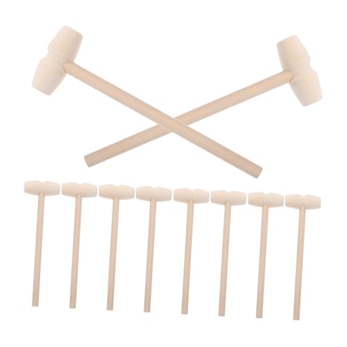 minkissy 10 Stück Teiliges Mini Holzspielzeug Mallet Kleine Holzhammer mit Glatten Kanten Robust und Langlebig Pädagogisches Handtraining für Geburtstagsfeiern und Partys minkissy 10 Stück Teiliges Mini Holzspielzeug Mallet Kleine Holzhammer mit Glatten Kanten Robust und Langlebig Pädagogisches Handtraining für Geburtstagsfeiern und Partys von minkissy