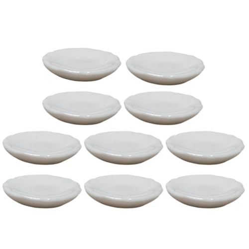 minkissy 10 Stück Teiliges Mini Keramikplatten Dekorative Mini Haus Zubehör für DIY Puppenhaus für Kreative Bastelprojekte Sicheres von minkissy