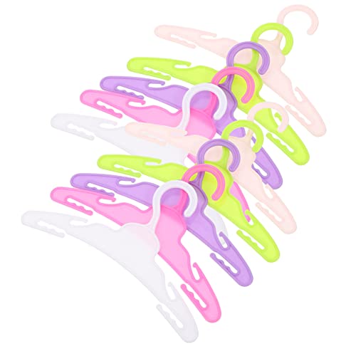 minkissy 10 Stück Teiliges Mini Kleiderbügel für Puppenkleidung Stabile Langlebige Puppenhaus Accessoires Realistische Kleine Hänger für Puppenstube und Babypuppen Garderobe von minkissy