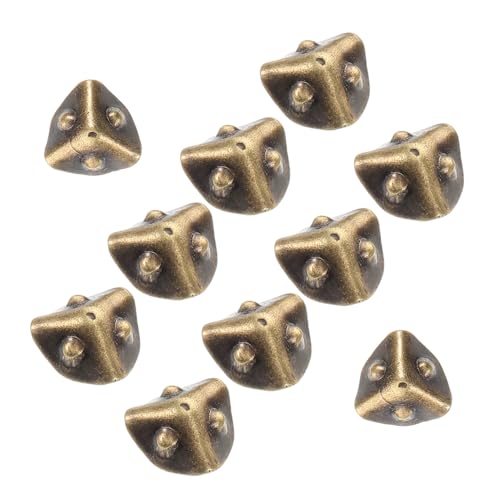 minkissy 10 Stück Teiliges Mini Koffer Eckenschutz Metall Vintage Stil Dreiseitig Dekorative Boxen und Schmuckkoffer Füße Vielseitig für Puppenhaus DIY Handwerkszubehör Bronzefarbene Mini minkissy 10 Stück Teiliges Mini Koffer Eckenschutz Metall Vintage Stil Dreiseitig Dekorative Boxen und Schmuckkoffer Füße Vielseitig für Puppenhaus DIY Handwerkszubehör Bronzefarbene Mini von minkissy