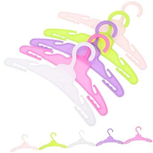 minkissy 10 Stück Teiliges Mini Puppen Kleiderbügel aus Kleine Hängebügel für Puppenkleidung und Puppenhaus Dekoration Glatt und für Puppen und Babypuppen von minkissy