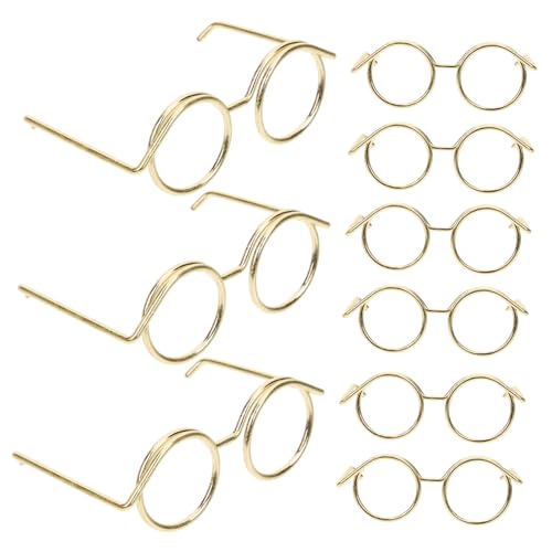 minkissy 10 Stück Teiliges Mini Puppenbrillen mit Metalldrahtrand Stilvolle Puppen Sonnenbrillen für Kreatives und DIY Projekte für Puppen und Actionfiguren minkissy 10 Stück Teiliges Mini Puppenbrillen mit Metalldrahtrand Stilvolle Puppen Sonnenbrillen für Kreatives und DIY Projekte für Puppen und Actionfiguren von minkissy